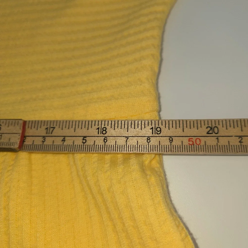 Stan Herman Yellow Textured Zip Front Lounger Robe Sun Zipper Pull Womens XL